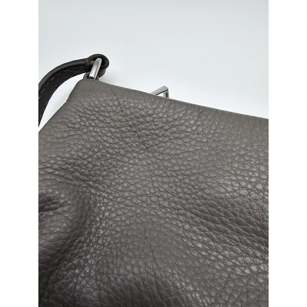 MARC JACOBS Classic Q Percy Small Gray Leather Crossbody Bag Grey Purse New York